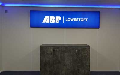 LED lighting upgrades for Associated Britsh Ports at Lowestoft port offices